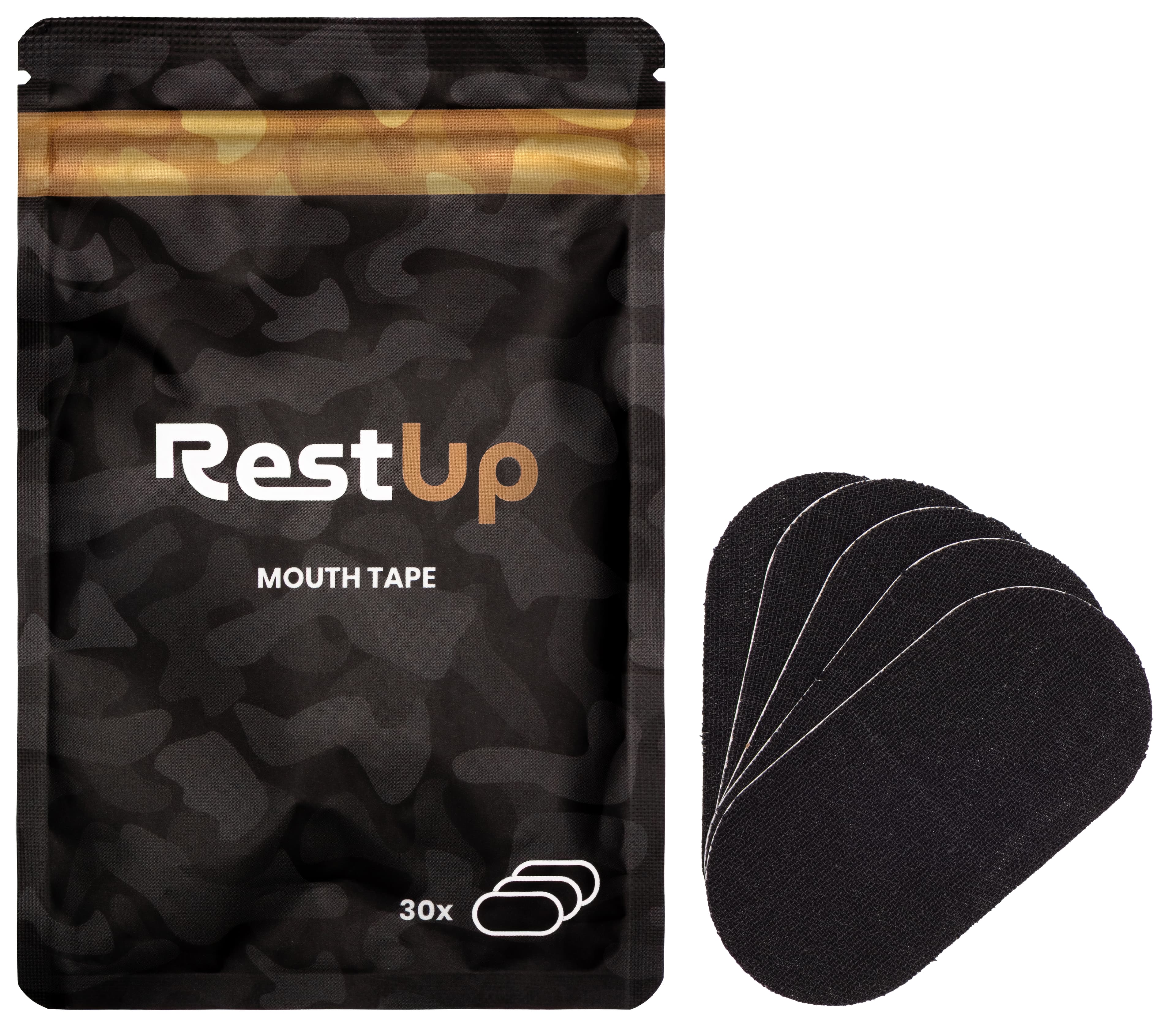 RestUp Mouth Tape - Black - 30 strips