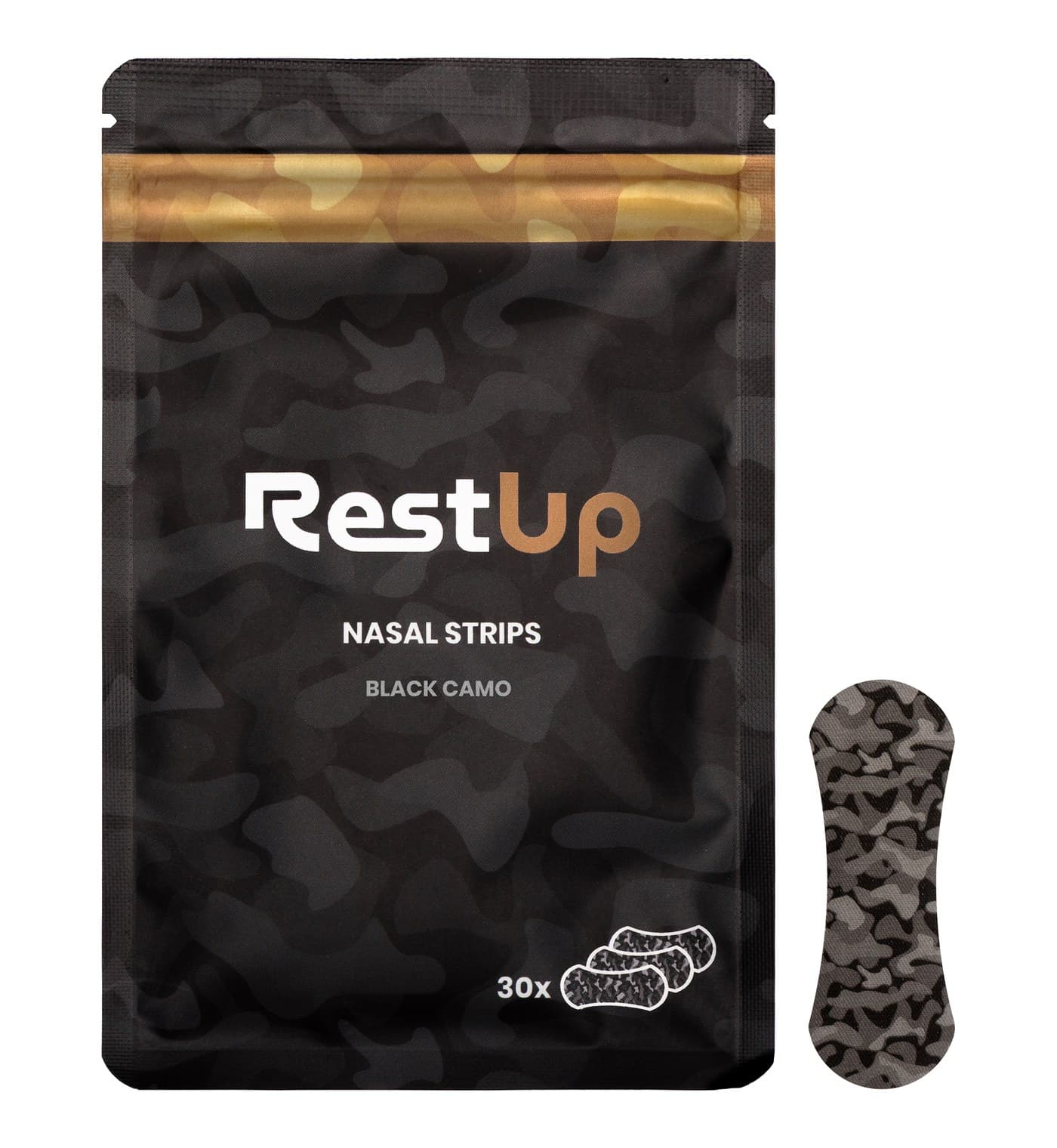 RestUp Nasal Strips - Black Camo, image 1