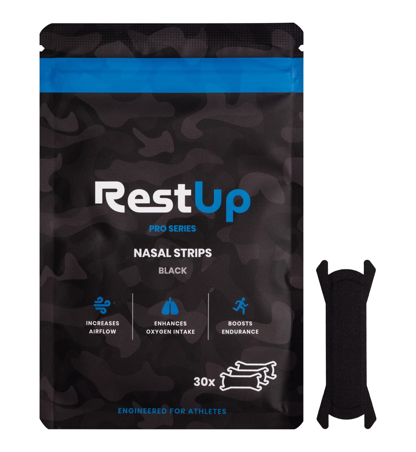 RestUp Pro Series Nasal Strips - Black, image 1