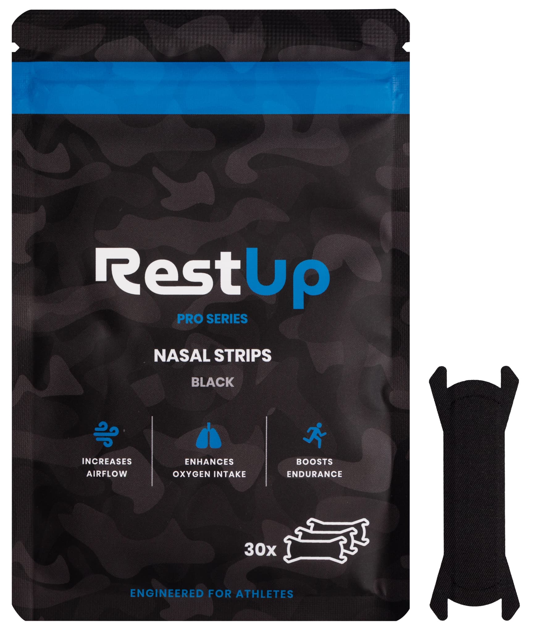 RestUp Pro Series Nasal Strips - Black — image 1