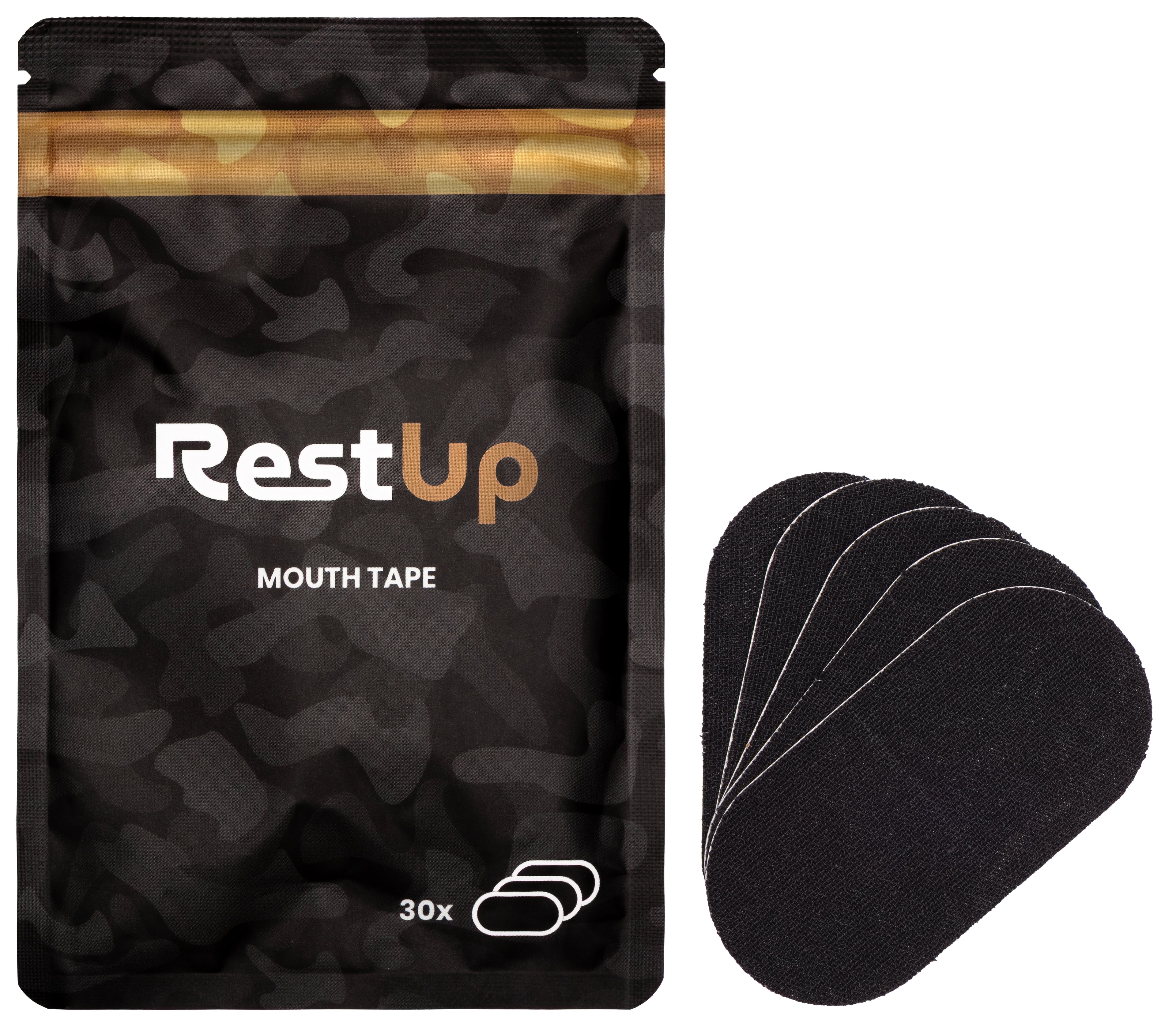 RestUp Mouth Tape - Black - 30 strips