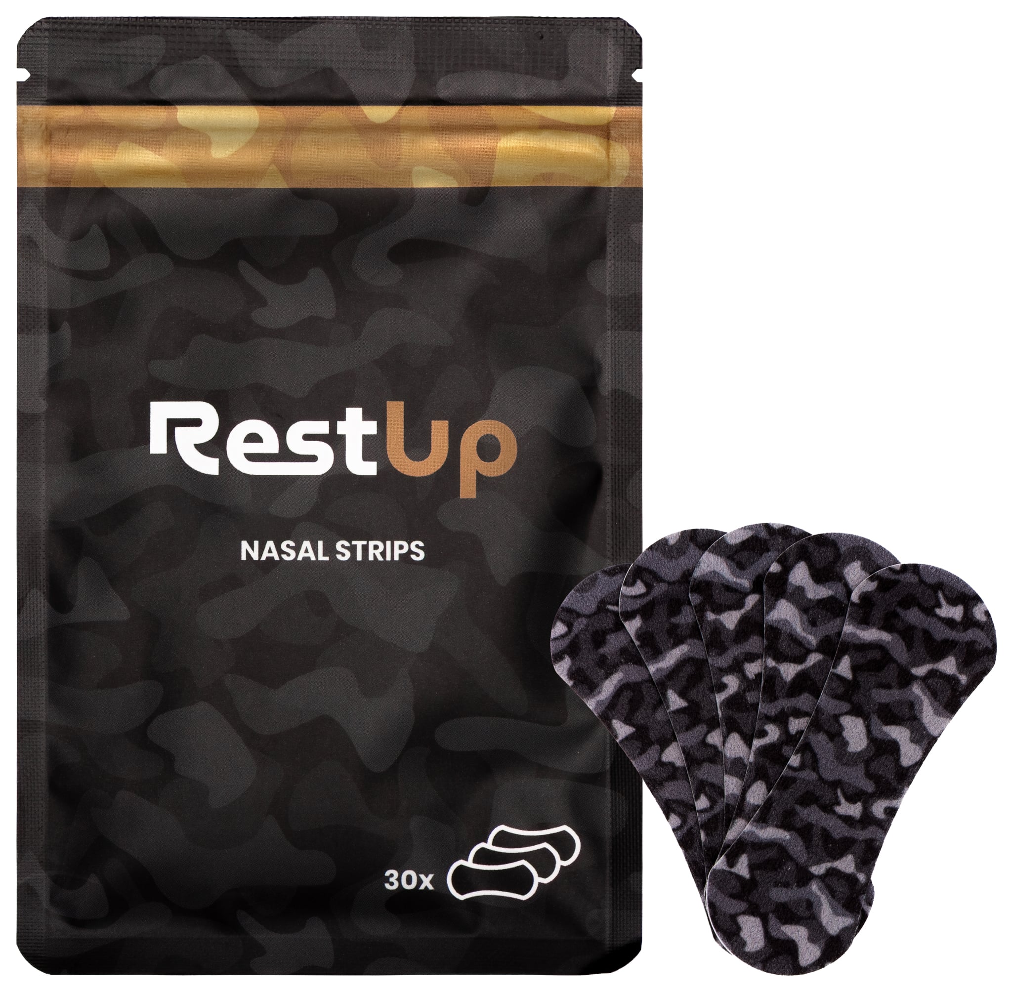 RestUp Nasal Strips - Black Camo - 30 strips