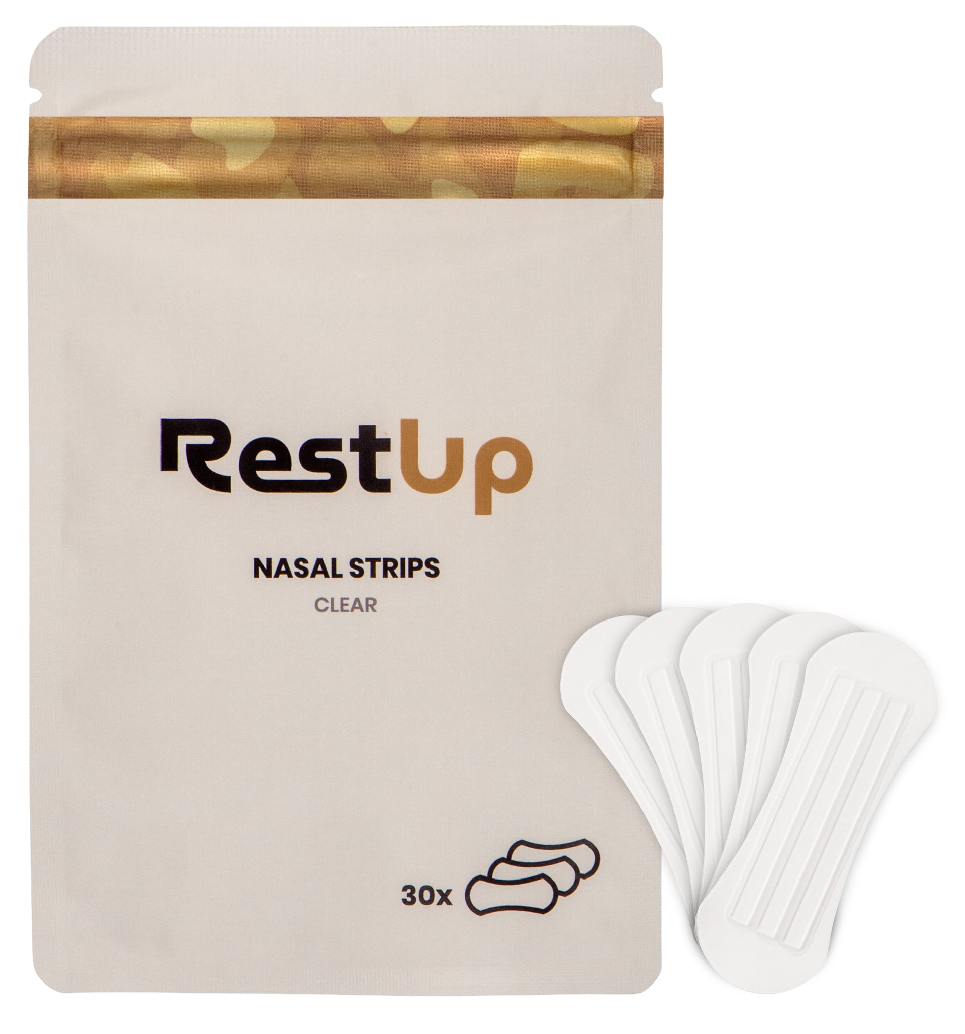 RestUp Nasal Strips - Clear - 30 strips