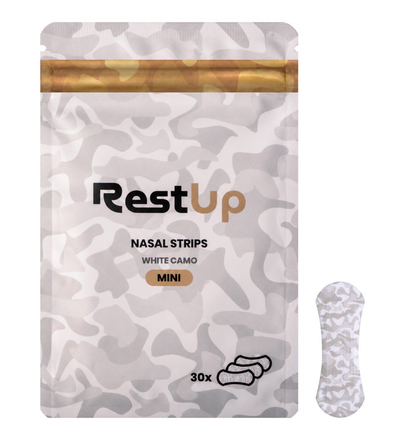 RestUp Mini Nasal Strips - White Camo